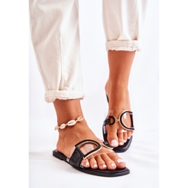 FS1 Fashionable Women's Black Slippers Marsala 1 FS1 Fashionable Women's Black Slippers Marsala 1