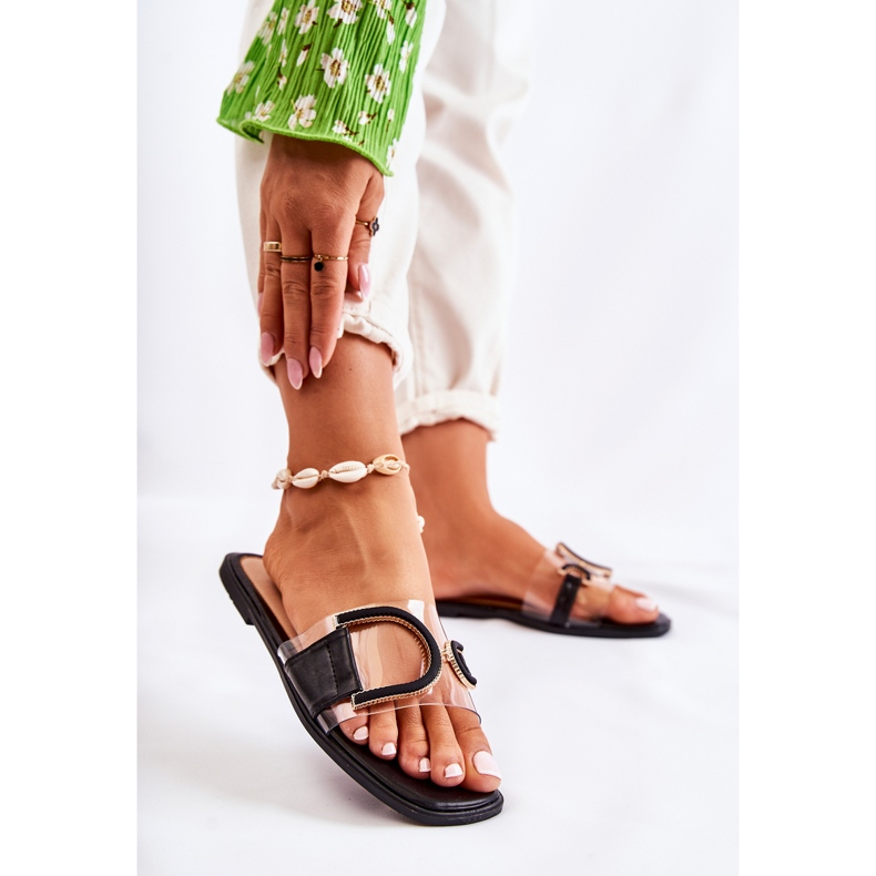 FS1 Fashionable Women's Black Slippers Marsala 2 FS1 Fashionable Women's Black Slippers Marsala 2