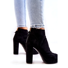 WS1 Black Boots On A Bar Open Toes Black Adore 3