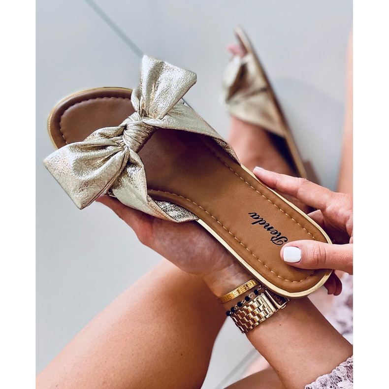 Lirio Gold women's slippers golden 2 Lirio Gold women's slippers golden 2