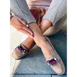 Loafers with Megara Khaki stones beige 2