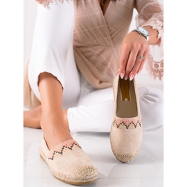 Lucky Shoes Espadrilles With Pattern beige 1