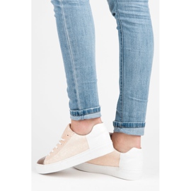 Kylie Lace-up sneakers with glitter brown 1 Kylie Lace-up sneakers with glitter brown 1