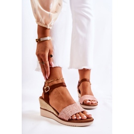 PE1 Pink Tenerife Wedge Sandals With Braids beige brown 1 PE1 Pink Tenerife Wedge Sandals With Braids beige brown 1