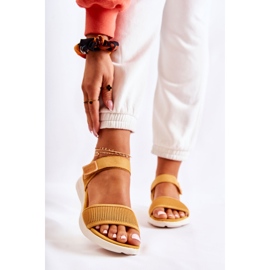PE1 Women's Comfortable Sandals With Velcro Yellow Sidney 1 PE1 Women's Comfortable Sandals With Velcro Yellow Sidney 1