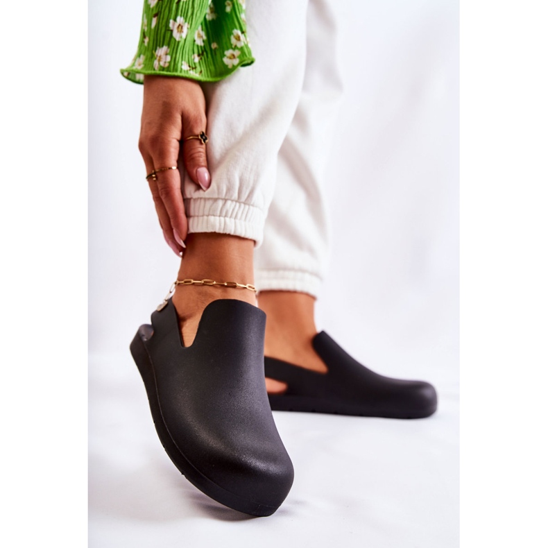 FS1 Fashionable Black Meriko Rubber Clogs 1 FS1 Fashionable Black Meriko Rubber Clogs 1