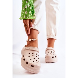 FS1 Women's Foam Slippers Crocs Beige Coline 1