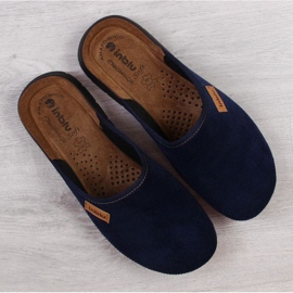 Home slippers Inblu M ARC6A navy blue 2