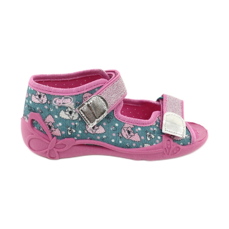 Befado children's shoes 242P107 pink silver multicolored 1 Befado children's shoes 242P107 pink silver multicolored 1