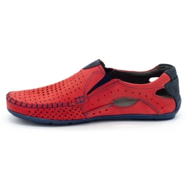 Mario Pala Men's shoes moccasins 901 summer red 1