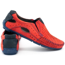 Mario Pala Men's shoes moccasins 901 summer red 3