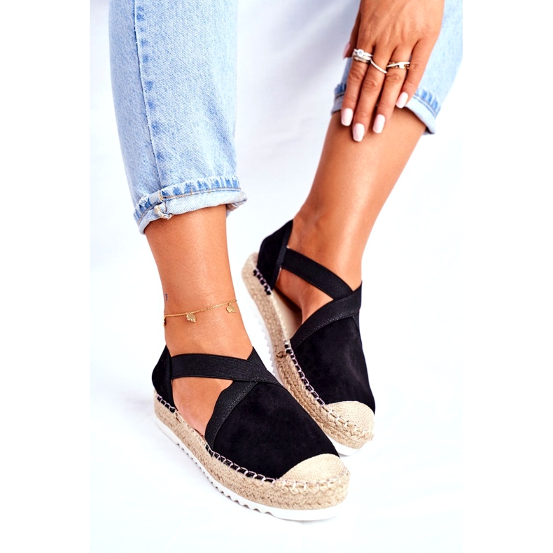 Women's black espadrilles sandals 1 Women's black espadrilles sandals 1