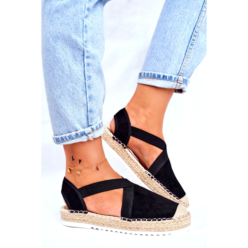 Women's black espadrilles sandals 2 Women's black espadrilles sandals 2