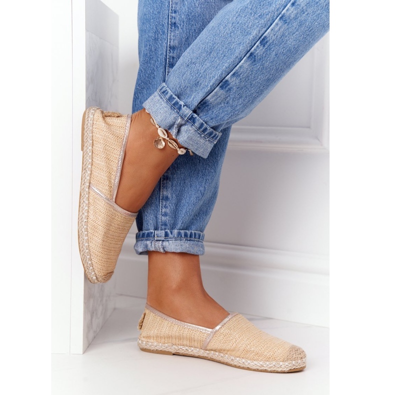 Espadrilles On Straw Sole Lu Boo Beige 1