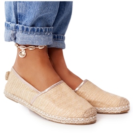 Espadrilles On Straw Sole Lu Boo Beige 3