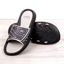 Atletico M ATC207A pool slippers black grey 2