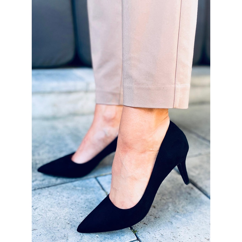 Stilettos on a comfortable Holly Black heel 2