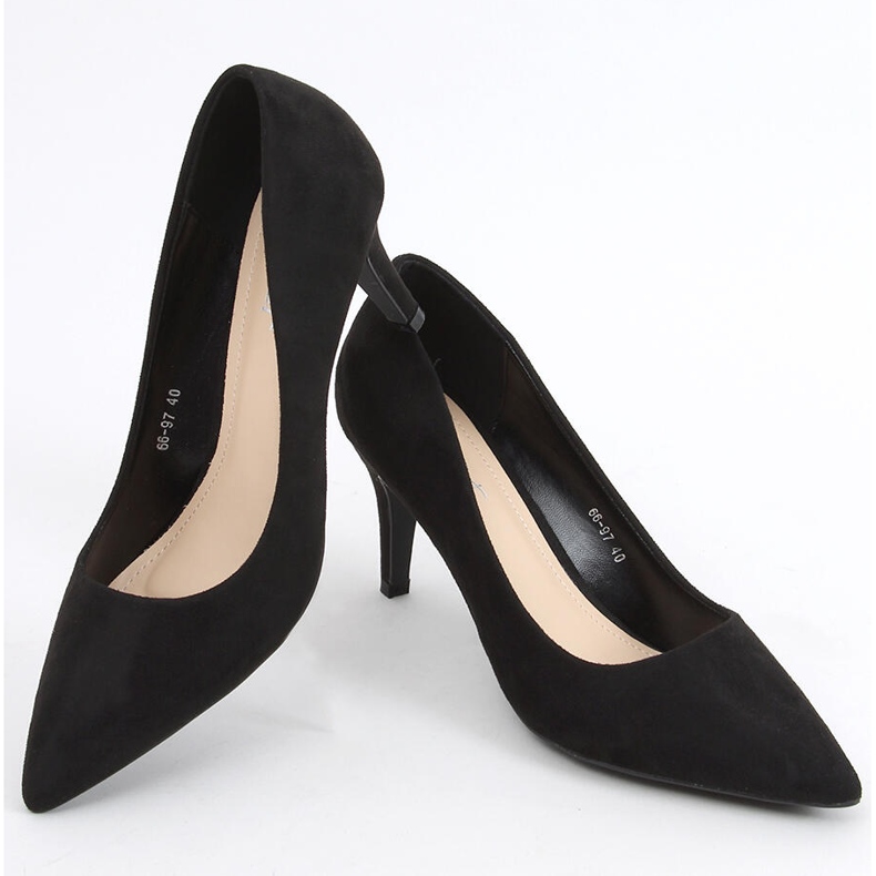 Stilettos on a comfortable Holly Black heel 1