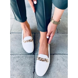 Addison White Chain Loafers 1