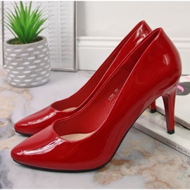 AEROBIE Pumps heels lacquered red W Sergio Leone 2