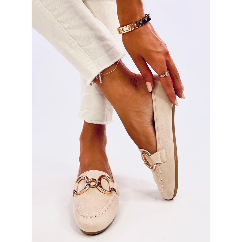 Porter Beige women's loafers 2