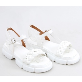 High-soled sandals Shanti White 1