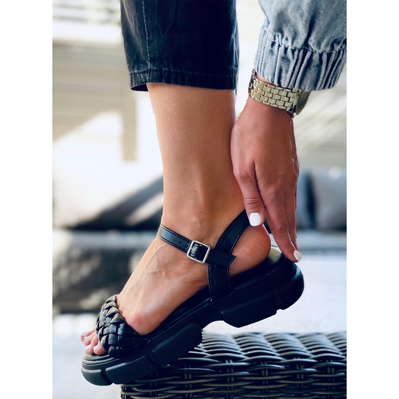 Sandals on a high Shanti Black sole 2