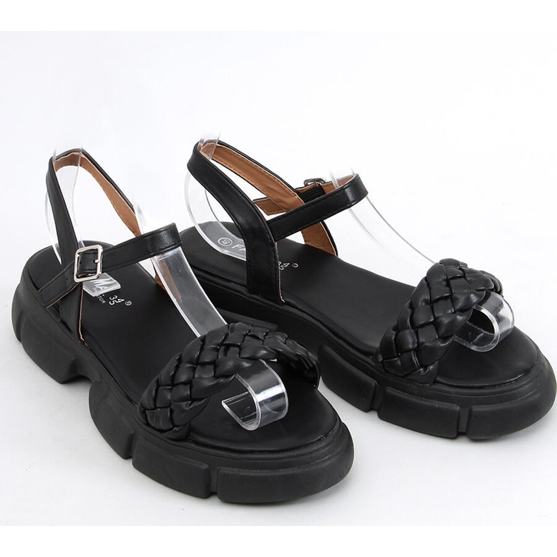 Sandals on a high Shanti Black sole 1