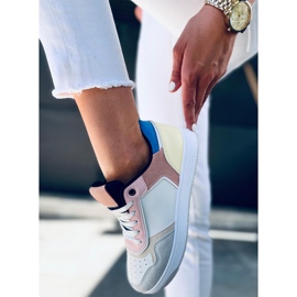 Izzie WHITE / YELLOW women's sneakers multicolored 2