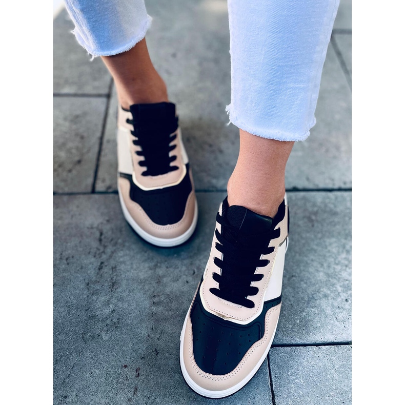 Women's Izzie KHAKI / BLACK sneakers multicolored 1