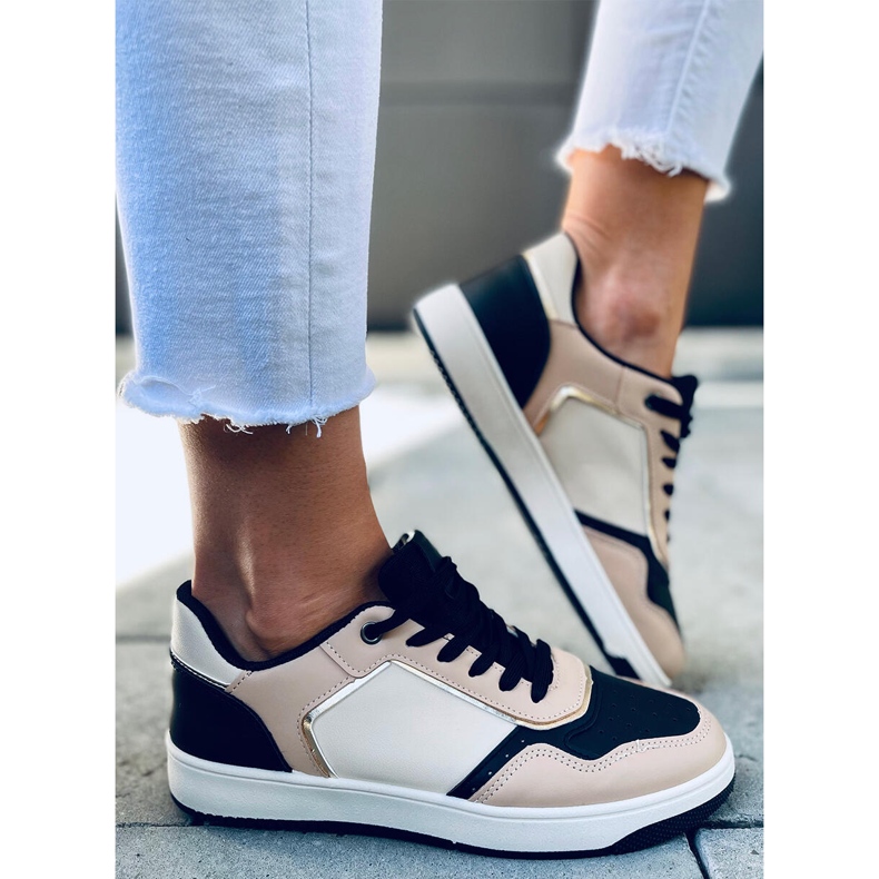 Women's Izzie KHAKI / BLACK sneakers multicolored 2