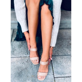 Peony Beige heeled sandals 1