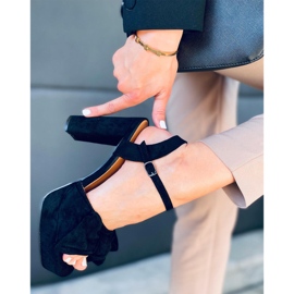 Sandals on the Adella Black platform 2