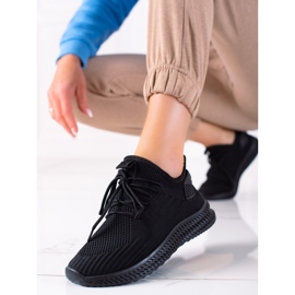 Sweet Shoes Black Textile Sport Shoes 1 Sweet Shoes Black Textile Sport Shoes 1