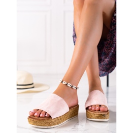 RTX WALK Slippers On A Wide Platform pink 1