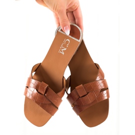 Cm Paris Casual Brown Slippers 2 Cm Paris Casual Brown Slippers 2