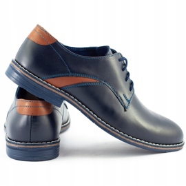 Lukas Elegant men's shoes 253LU navy blue 1
