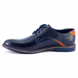 Lukas Elegant men's shoes 253LU navy blue 3