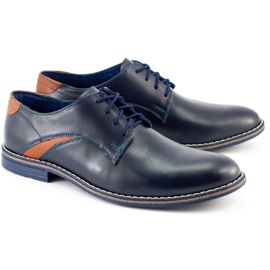 Lukas Elegant men's shoes 253LU navy blue 4
