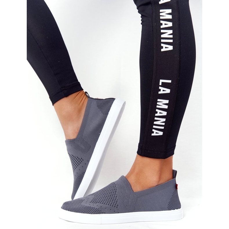 Women's Sneakers Slip-on Big Star FF274A607 Gray grey 4