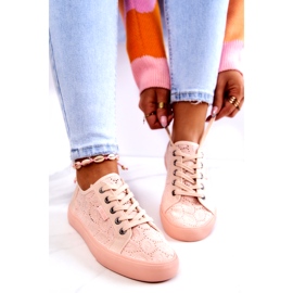Openwork Sneakers Big Star JJ274059 Light pink 1
