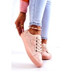 Openwork Sneakers Big Star JJ274059 Light pink 2