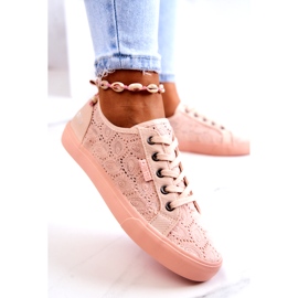 Openwork Sneakers Big Star JJ274059 Light pink 3