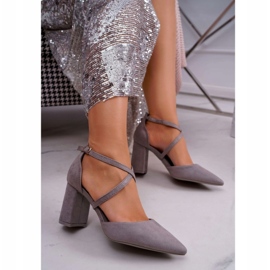 Women's Pumps On A Heel In Spitz Gray grey 1 Women's Pumps On A Heel In Spitz Gray grey 1