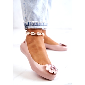 Women's Fragrant Rubber Ballerinas ZAXY JJ285051 Nude beige 2
