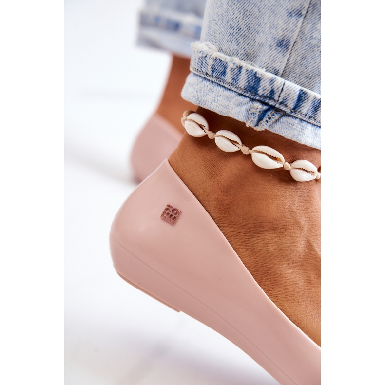 Women's Fragrant Rubber Ballerinas ZAXY JJ285051 Nude beige 3