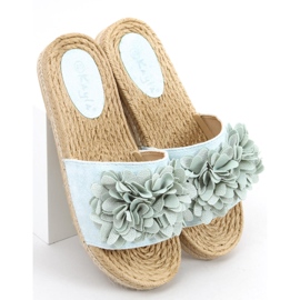 Floral fiesta Primrose Green slippers 2