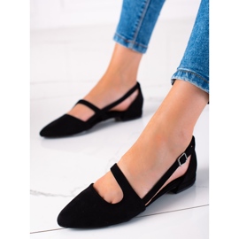 T.Sokolski Black Ballerinas With A Cut Out 1