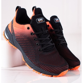 DK Sports shoes black orange 1