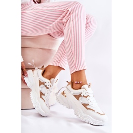PM2 Fashionable Textile Sport Shoes Beige and White Amariso 2